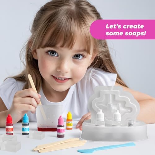 Dino Soap Making Kit, DIY STEM Craft, Gift for Girls & Boys 8+