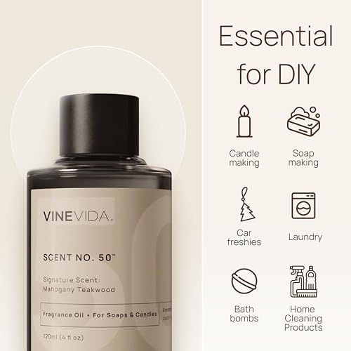VINEVIDA Vanilla Odor Eliminator - 32oz Fragrance Oil for Candle & Soap Making - Natural USA Made Candle Scents