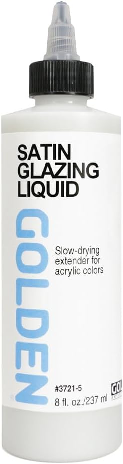 GOLDEN Satin Glazing Liquid, 8 fl. oz. Bottle