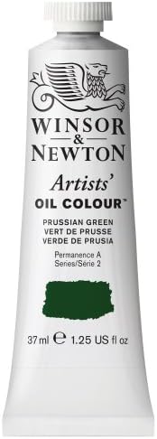 Winsor & Newton Artists' Oil Paint, 37ml Tube, Prussian Green