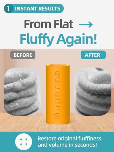 Chunky Yarn Fluffer Tool — Professional Yarn Fluffing and Restoring Tool, Suitable for Chunky Yarn and Chenille Yarn; an Essential Accessory for Hand Knitting and Crochet Blankets, Orange