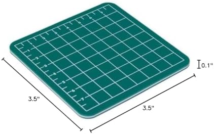 Huron Precision Self-Healing Cutting Mat 3.5 x 3.5 (mini) for Crafts, Hobbies, Sewing, and Scrapbooking (1/5/25/100 pc) (25pc)