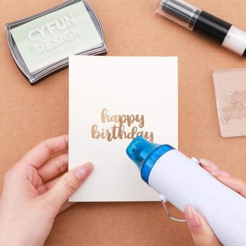 BAOFALI Clear Embossing Ink Pad for Stamping & Scrapbooking - Slow-Drying Crisp Ink, Raised Durable Surface for All Stamp Sizes | Long-Lasting Inkpads for Rubber Stamps Arts & Crafts Supplies