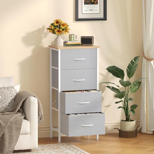 Sweetcrispy 4 Storage Drawer Dresser, Storage Cabinet, Clothes Organizer