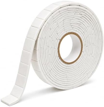 Double Sided Foam Tape, 10 FT Pre-Cut EVA Foam Tape, Approx. 230 Larger Foam Pads, 3/4 x 1/2 in Adhesive Foam Squares, 1.9mm Thick for Card Making, Scrapbooking, Photos, Crafts DIY