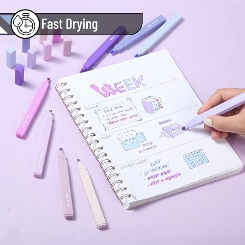 Mr. Pen- Aesthetic Highlighters No Bleed, 10 Pack, Assorted Colors | Chisel Tip, Cute Highlighters Assorted Colors for Journaling, Highlighting, Underlining, Fast Dry, Back to School Supplies