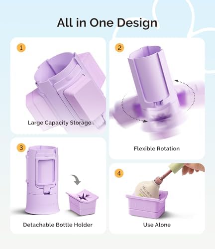 MelodySusie Nail Polish Bottle Holder and Nail Art Tools Organizer Purple