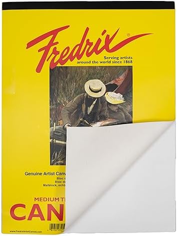 Fredrix Creative Series White Canvas Pad, 9" x 12"