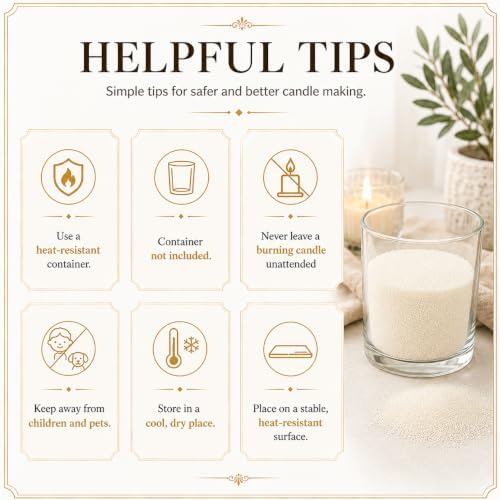 Sand Wax for Candle Making, 440g Refillable Candle Wax Sand, Beige