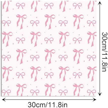 Preppy Pink Bow Scrapbook Paper Watercolor Flower Pattern Paper 12×12,24 Sheets Double-Sided CardStock Papers Pad for Junk Journal, Decoupage, Card Making, Scrapbooking, DIY Home Decor .