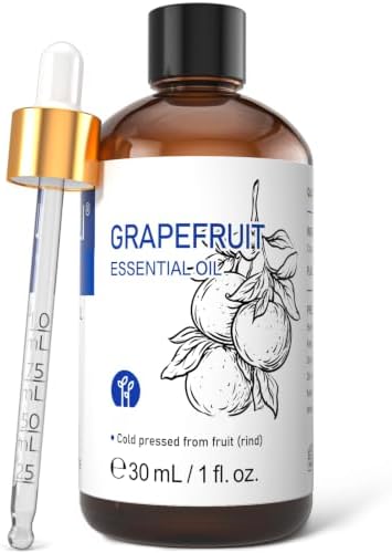 HIQILI Grapefruit Essential Oil for Skin Care, Diffuser and Aromatherapy