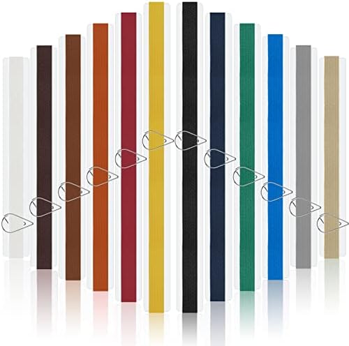 Taobary 42 Pcs Elastic Bookmarks Set with Paper Clips, Retro Color