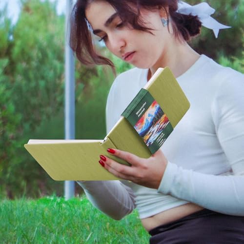 6 x 4in Watercolor Sketchbook Journal Square Watercolor Notebook Green