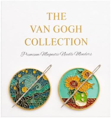 2 PCS Van Gogh Needle Minder Magnet Set for Cross Stitch & Needlepoint Art