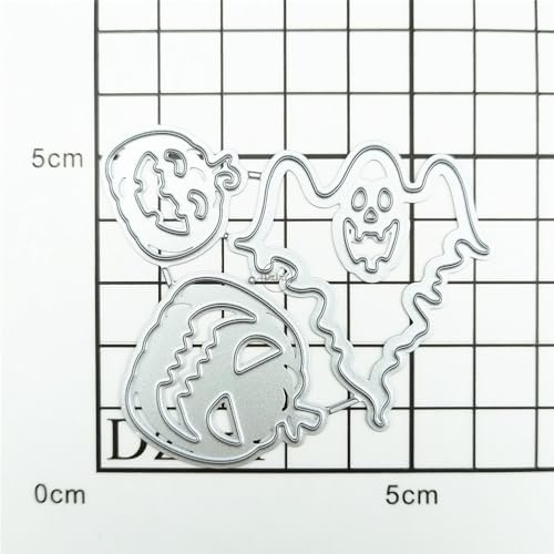 Halloween Pumpkin Ghost Face Metal Cutting Dies for Card Making