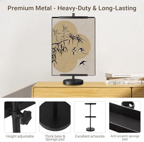 28''Adjustable Tabletop Easel Stand, Picture Easels for Display-Black