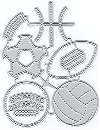 Nice Volleyball Football Metal Cutting Dies for Card Making