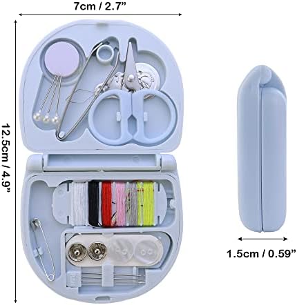 2 Pack Mini Travel Sewing Kit Emergency Repair with Plastic Case