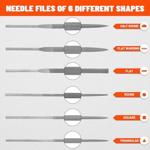 ValueMax 7PCS Interchangeable Needle File Set, Small File Set