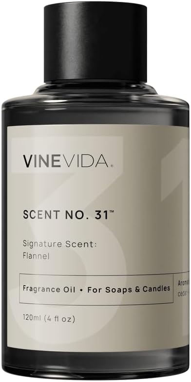 VINEVIDA [4oz] Flannel Fragrance Oil for Candle Making and Soap Making - Premium Candle Scents for Soy Candles