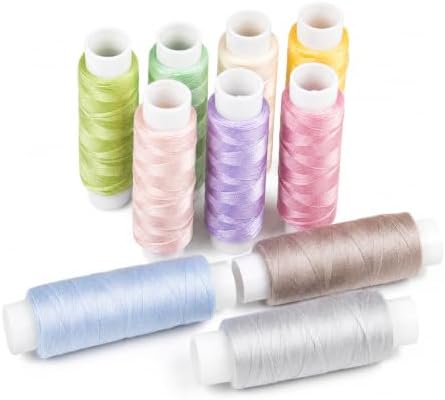 Polyester Sewing Thread 110 Yards Each 10 Colors Assorted Threads