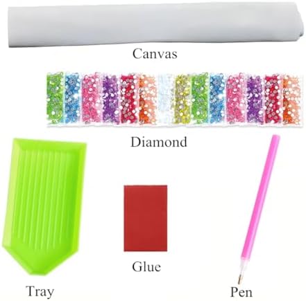 NIHO-JIUMA Diamond Painting Kits, 20x30cm/8x12inches