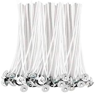 BEADNOVA Candle Cotton Wicks 4 Inch 150pcs Short Candle Making Wicks for Making DIY