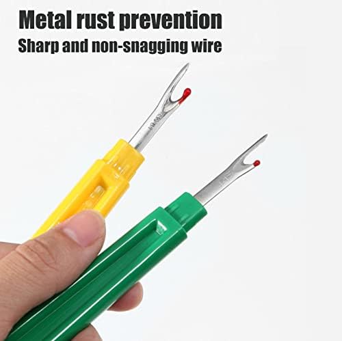 14 Pcs Sewing Seam Rippers, 2 Big and 2 Small Handy Stitch Ripper Sewing Tools with Embroidery Removal Tool, Tape Measure, Needle Threaders, Thimbles for Sewing Crafting Thread Removin