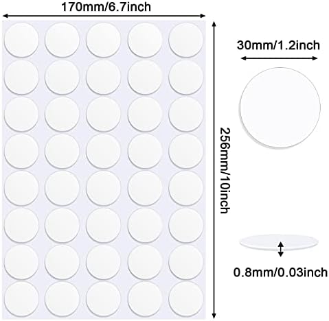 JANYUN 280 Pcs Double Sided Sticky Dot Stickers, Round Putty Clear Tack