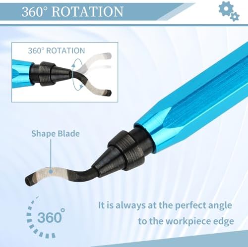 Deburring Tool with 12 HSS Blades for Metal Resin PVC 3D Print