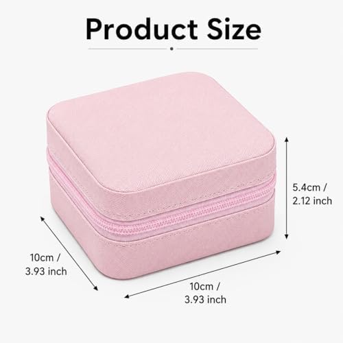 56 Pcs Portable Sewing Kit, Needle and Thread Kit with PU Leather Case, Basic Sewing Kit and Hand Seeing Kit with Scissors, Seam Ripper, Safety Pins for Travel Home Repairs(Pink)