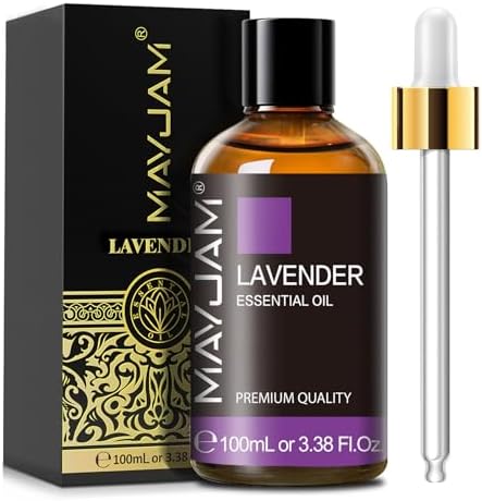 MAYJAM Lavender Essential Oil for Diffuser Skin Hair Care, 3.38FL.OZ