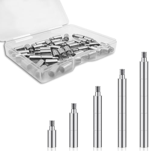40 Pcs Scrapbook Extension Posts and Screws, Extenders for Photo Albums