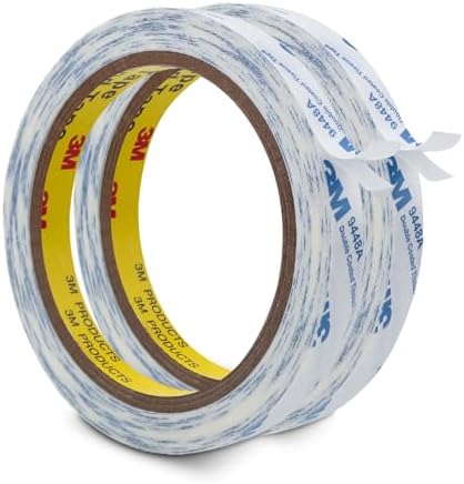 3M Double Sided Tape 9448A 0.39"×32.8Ft 2 Pack