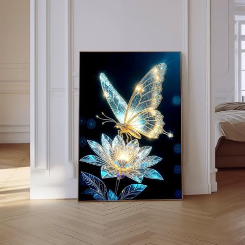 VeGuude Butterfly Diamond Art Kits for Adults Home Wall Decor Gift 12x16 in