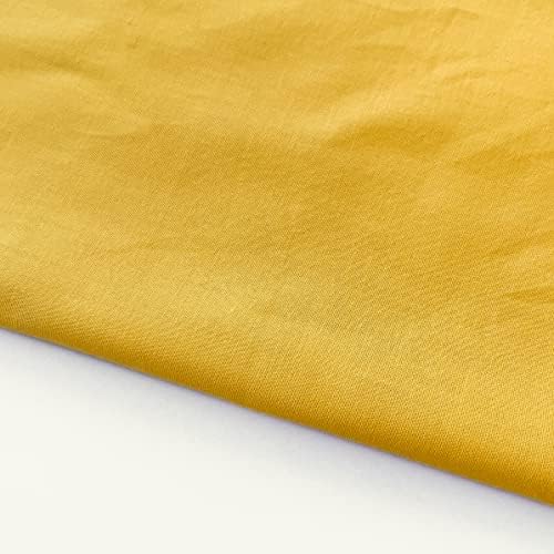 Cotton Fabric DIY Making Supplies Quilting Patchwork Fabric Fat Quarter Bundles DIY for Quilting Cotton Patchwork Cushions (Yellow Flower, 20" x 20")