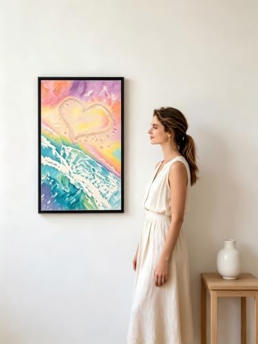 LCOZX Beach Paint by Numbers Kit for Adults Beginners 16x20 Inch