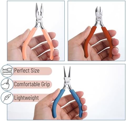 Mr. Pen- Pliers for Jewelry Making, 3 Pack, Chain Nose
