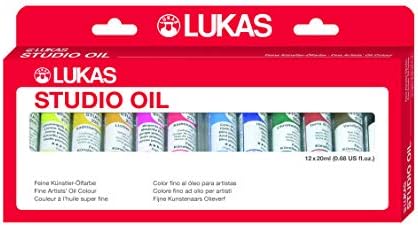 LUKAS Studio Artist Oil Color Paints - High-pigment oil paint made with natural binder for artist, painting, & more! - [Assorted Colors - 20 mL]