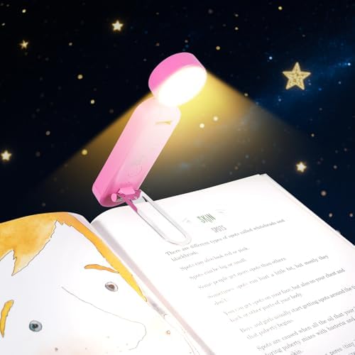 VAVOFO USB Rechargeable Book Light, Bookmark Clip on LED Reading Light