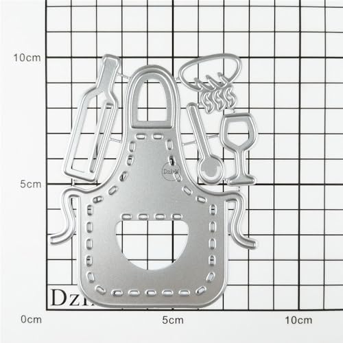 Kitchen Utensils Aprons Metal Cutting Dies for Card Making