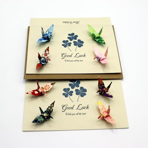 50 PCS Premade Mini Japanese Paper Cranes, Hand‑Folded Origami Decor