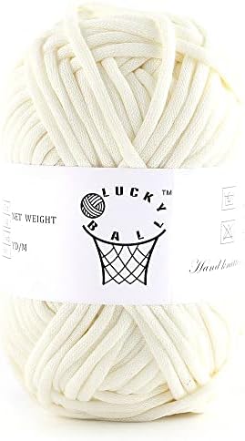 100g Yarn for Crocheting and Knitting,66yds/60m Cotton Yarn for Beginners,Cotton-Nylon Acrylic Blend Yarn for Beginners Crochet Kit Making(White)