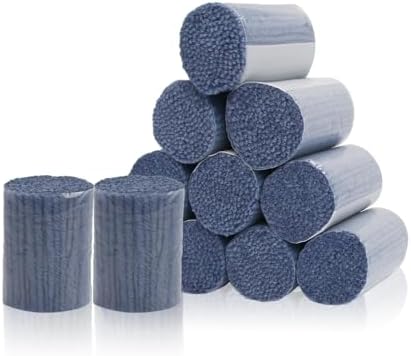 AKZYTUE 12 Rolls Latch Hook Yarn, Precut Rug Yarn for Latch Hook Kits, Crochet Yarn Bundles for Latch Hook Rug Making, DIY Tapestry Crafts for Adults & Beginners,Ocean Blue