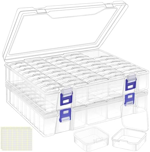 DILIBRA Bead Organizer Box, 92Pcs Small Bead Organizers and Storage