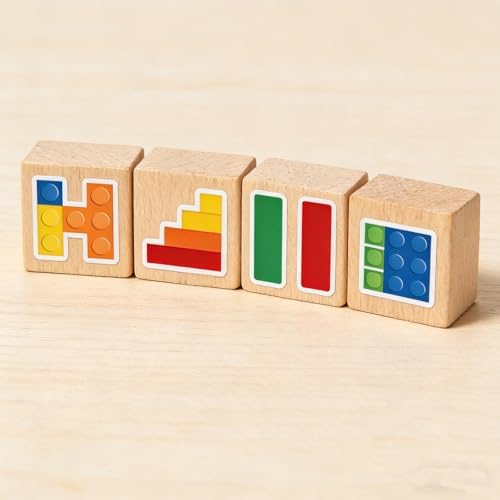 Building Block Stickers,500pcs 1.1Inch Block Decals Envelope Self-Adhesive Compatible with Bricks for Water Bottles Laptops Notebooks Party Favors Classroom Rewards