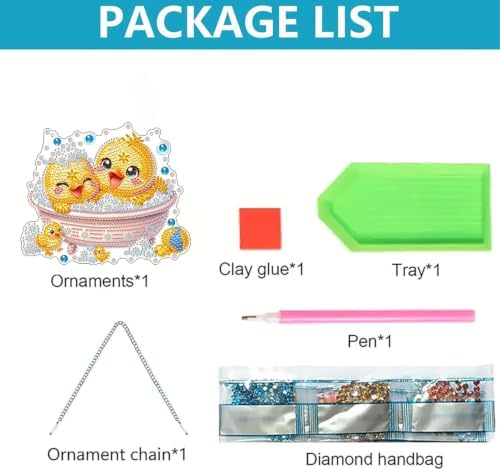 ARPADAMO Duck Diamond Art Kits for Adults, Acrylic Hanging Suncatcher
