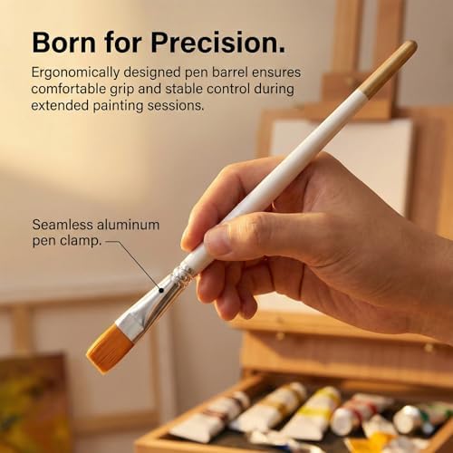 6 Pcs Cake Painting Brushes Set with 2 Pcs Straight and Curved Tweezers Food Decorating Brush for Dusting Edible Glitter and Color for Pastry, Cookie, Cakes Decoration
