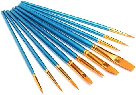 Multifunctional Watercolor Pen Nylon Painting Brushes Wooden Blue 1 Set Deft