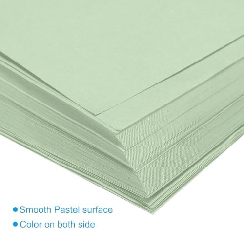 MECCANIXITY 50 Sheets Origami Paper Double Sided 8x8 Inch(20x20cm) Square Sheet for Art Craft Project, Beginners, Gifts Decor, Light Green